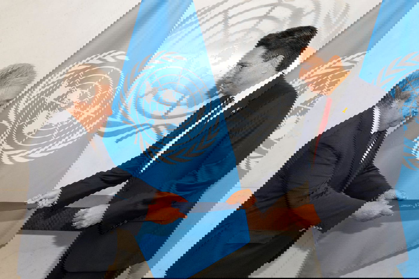 השגריר דנון עם גוטרש