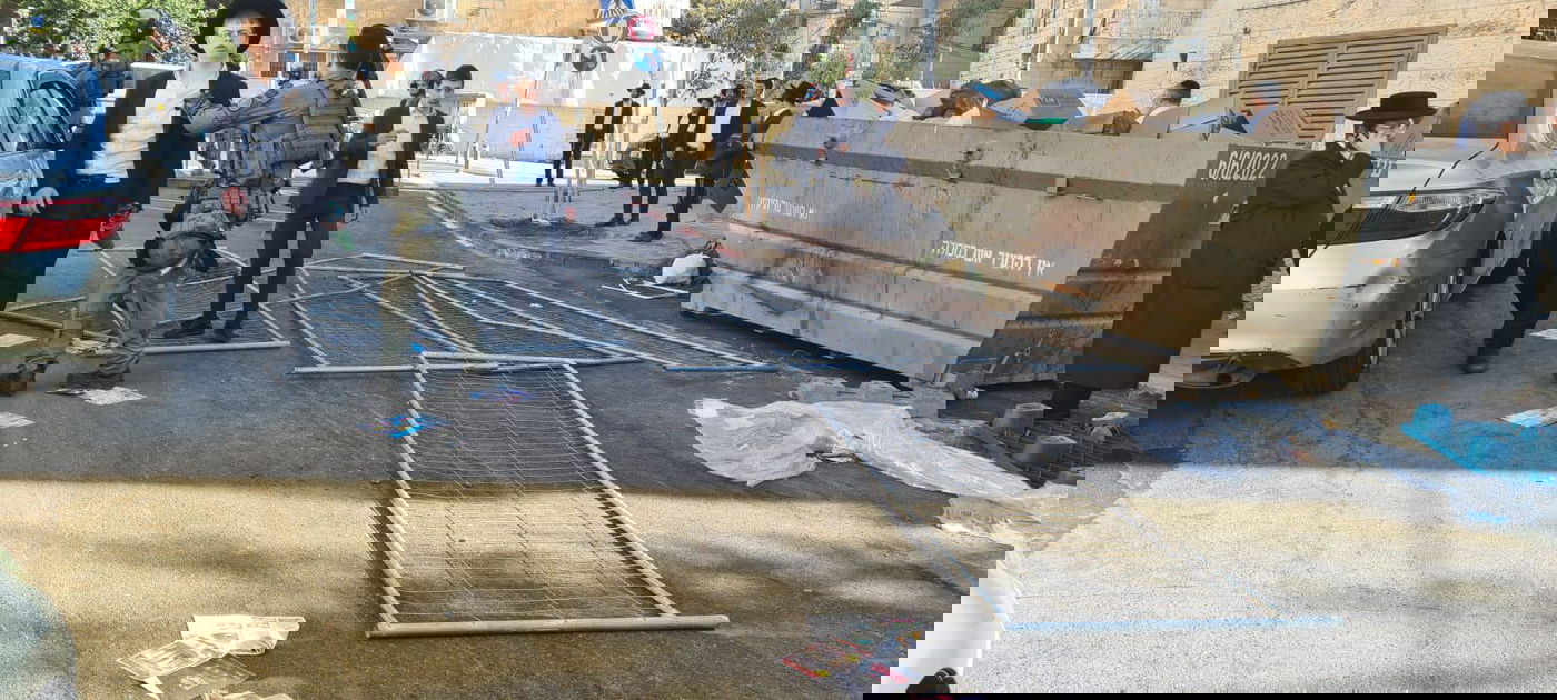 המחאה מול לשכת הגיוס בירושלים