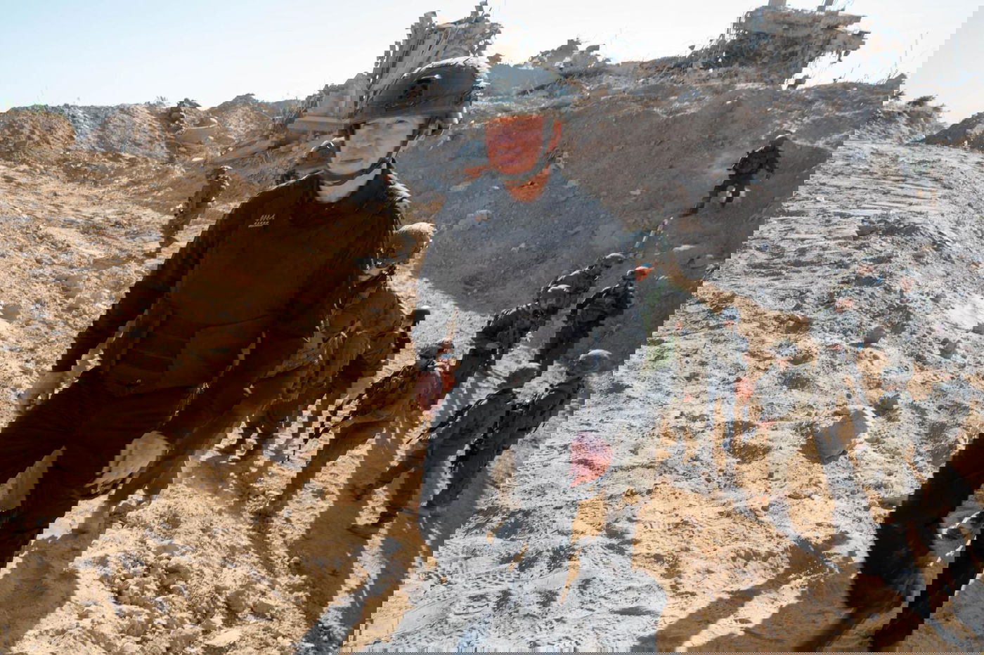 שר הביטחון יואב גלנט בציר פילדלפי בדרום רצועת עזה