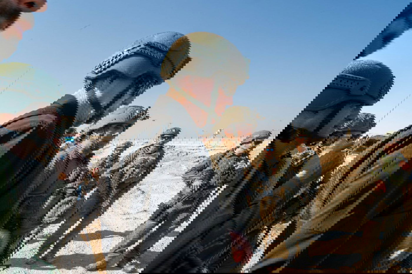 שר הביטחון יואב גלנט בציר פילדלפי בדרום רצועת עזה