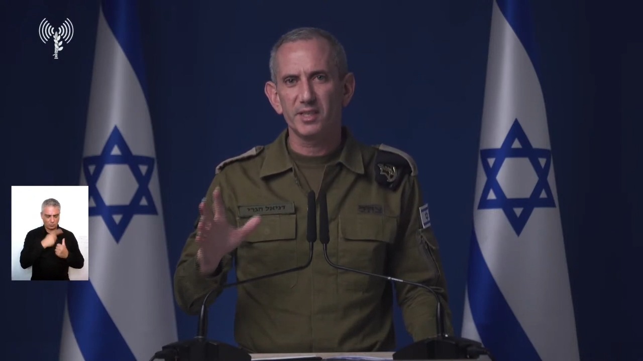 ההצהרה השנייה של דובר צה"ל תא"ל דניאל הגרי