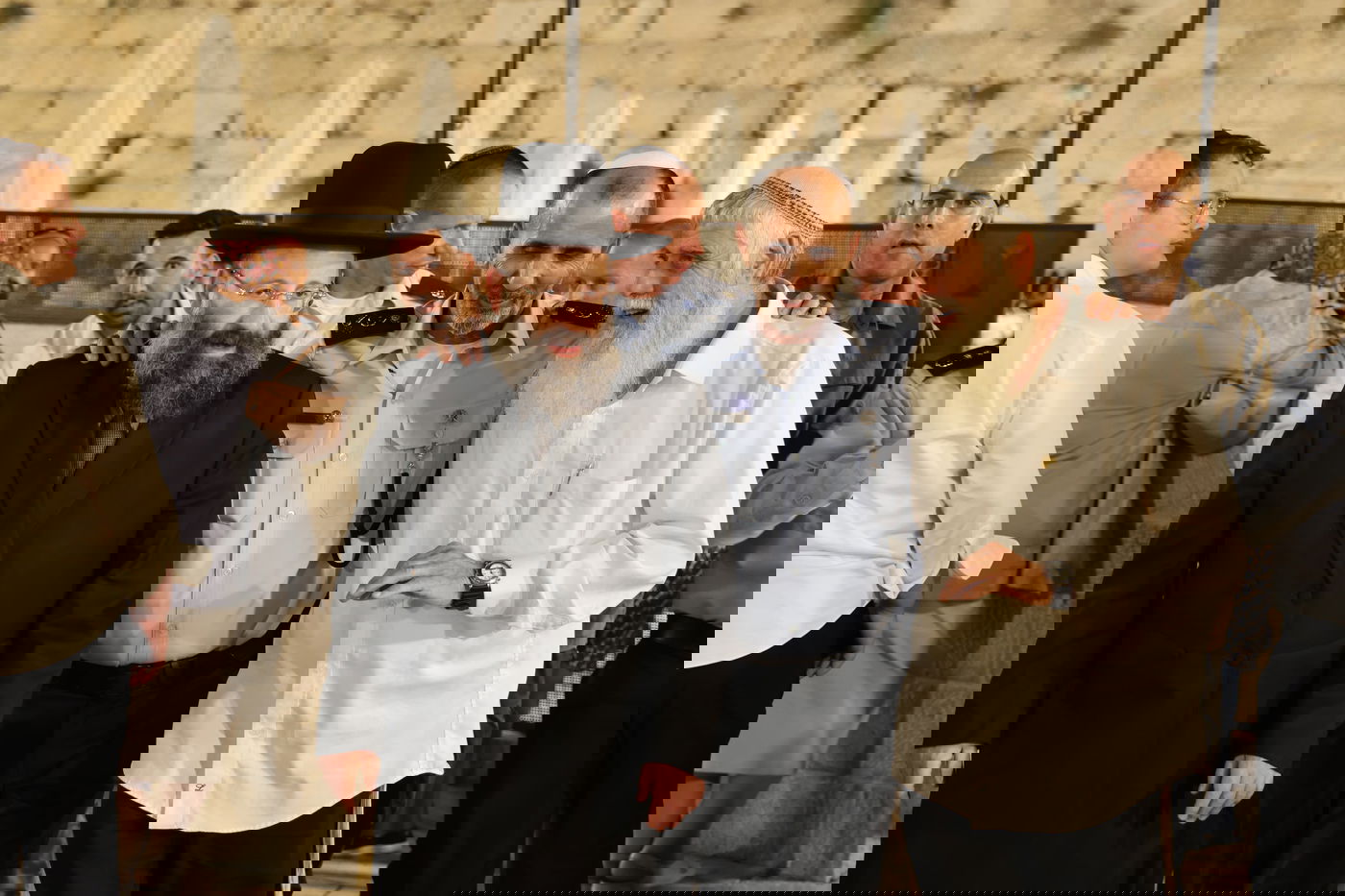 מפכ"ל המשטרה הנכנס רנ"צ דני לוי בכותל המערבי