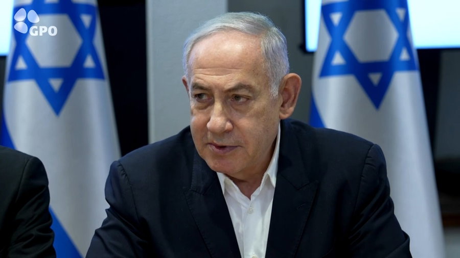 נתניהו בישיבת הממשלה, היום 