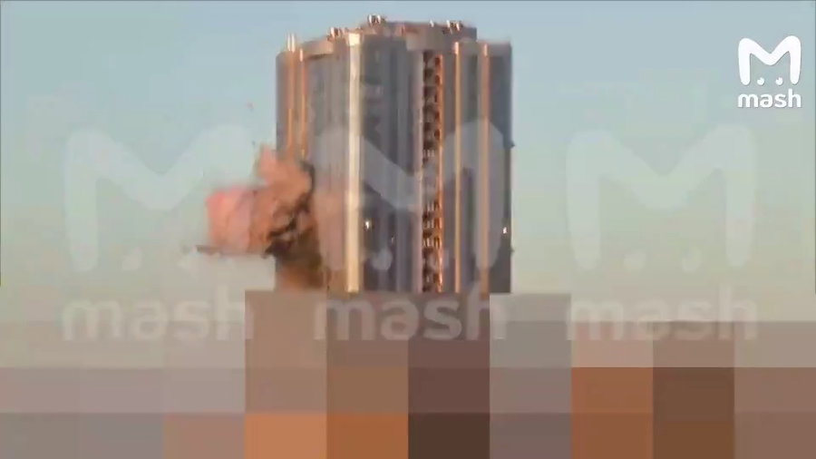 רגע הפגיעה של הכטב"מ ברוסיה