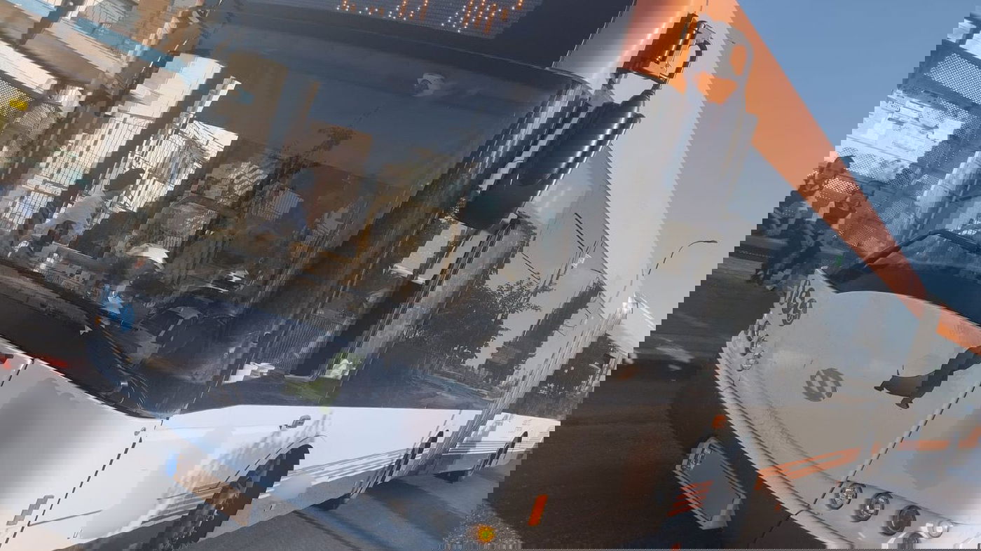 האוטובוס בו נהג הנהג