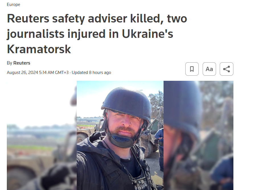 העיתונאי שנרצח על ידי רוסיה