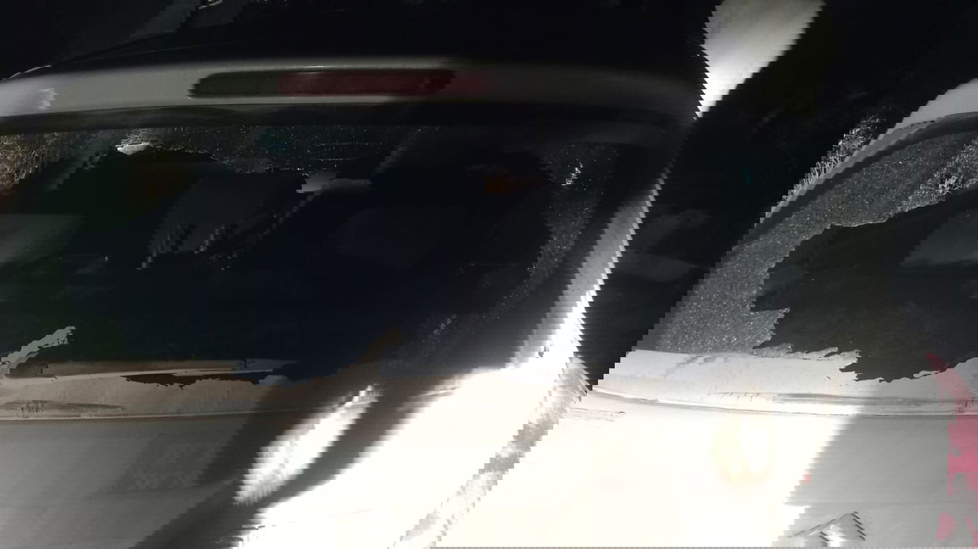 הרכב המנופץ הלילה בשומרון