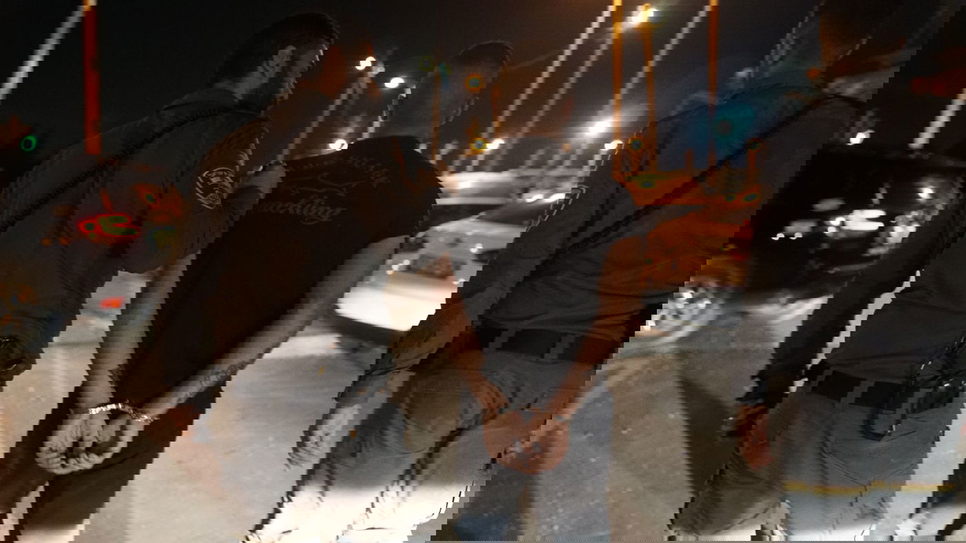 החשוד בזמן מעצרו