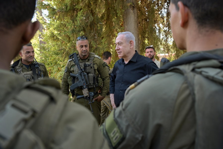 נתניהו במסר לנסראללה מגבול הצפון: "סוף פסוק? רק כשנוכל להחזיר את התושבים לבתיהם"