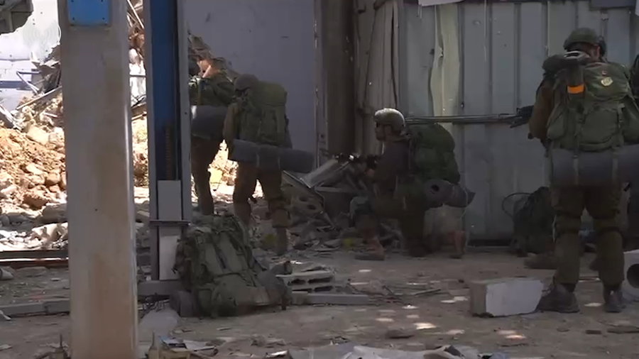 לוחמי צה"ל מחטיבת ירושלים בפעילות במסדרון נצרים במרכז הרצועה