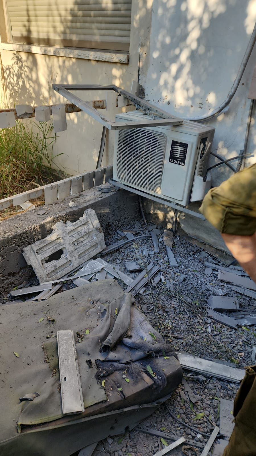 הנזק שנגרם היום בקרית שמונה