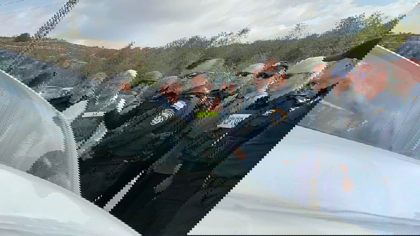 השר איתמר בן גביר בזירת פיגוע