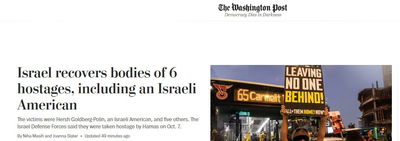 חילוץ גופות ששת החטופים: כך מסקרים את האירוע בעולם 