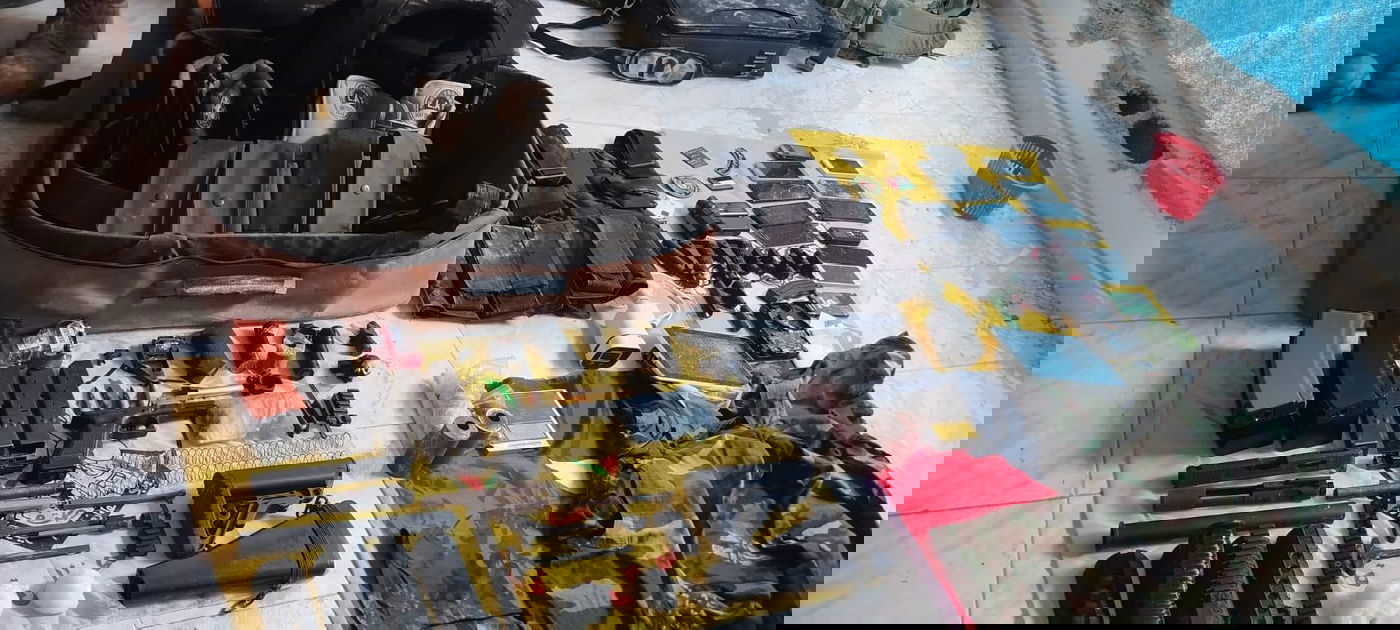 אמצעי הלחימה שאותרו על-ידי כוחות 906