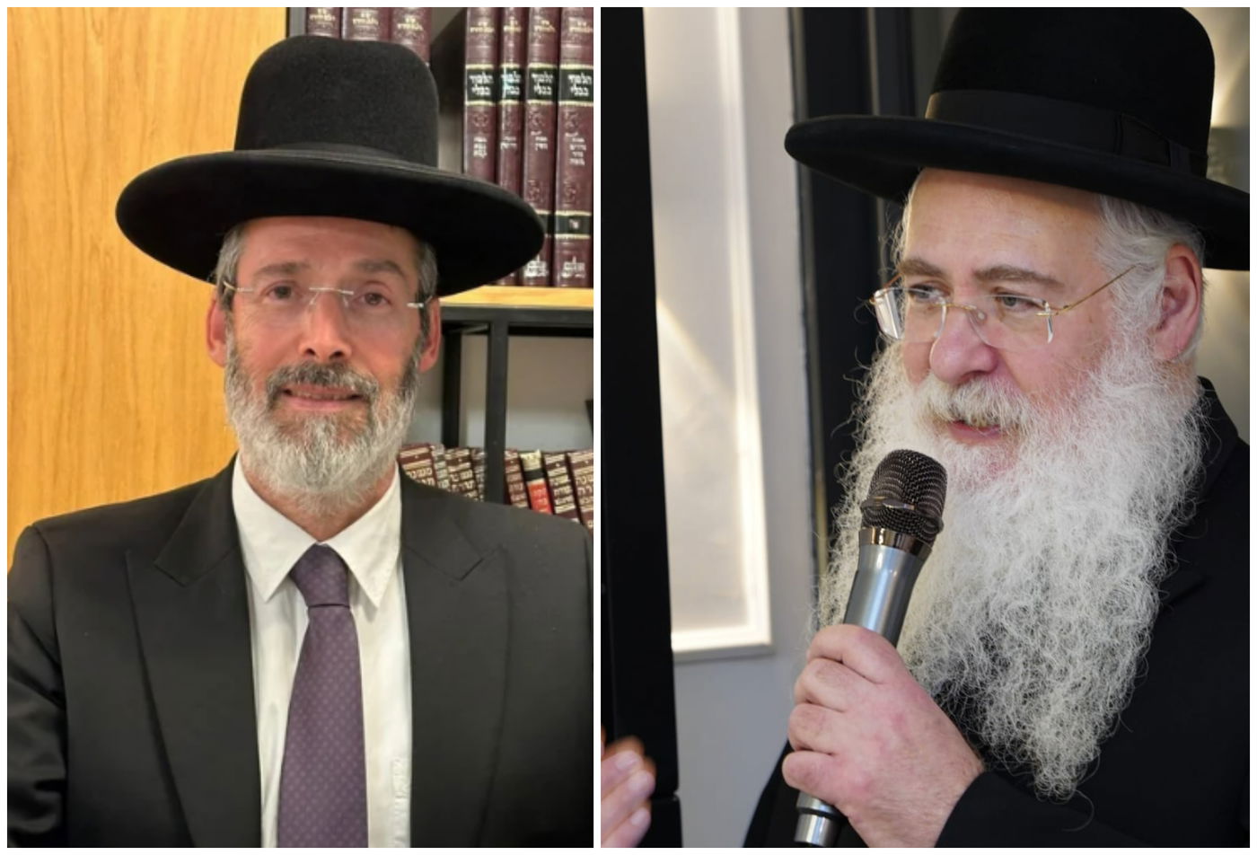 הרב לאו (מימין) והרב כהנא. המועמדים המובילים לעת עתה