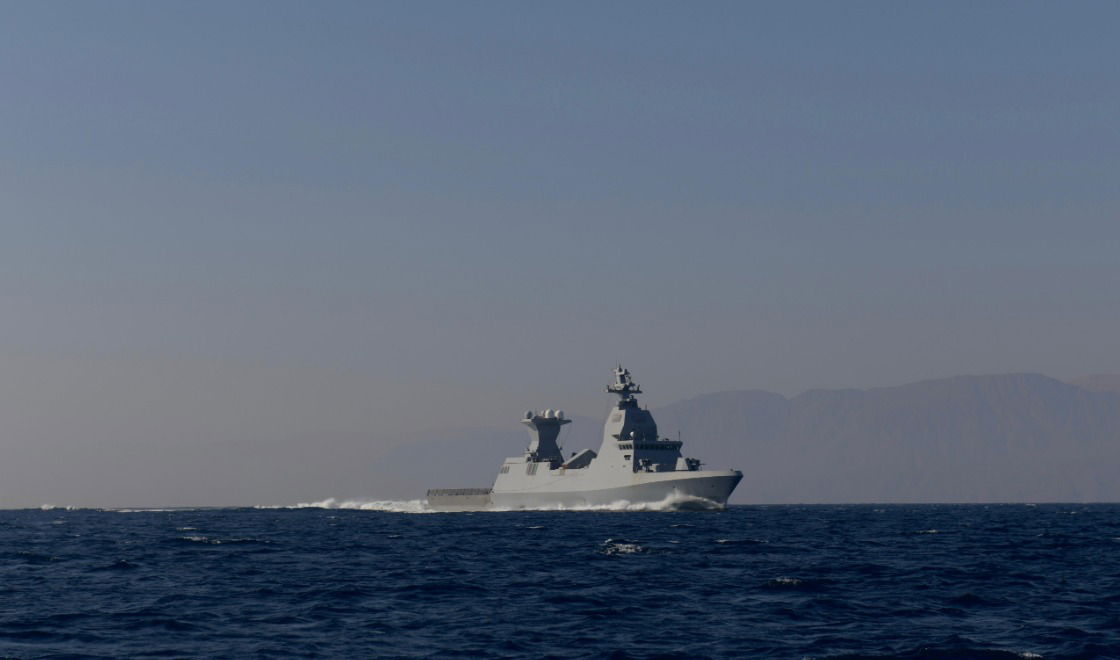 לוחמי שייטת 3 על ספינת הטילים סער 6 בים סוף