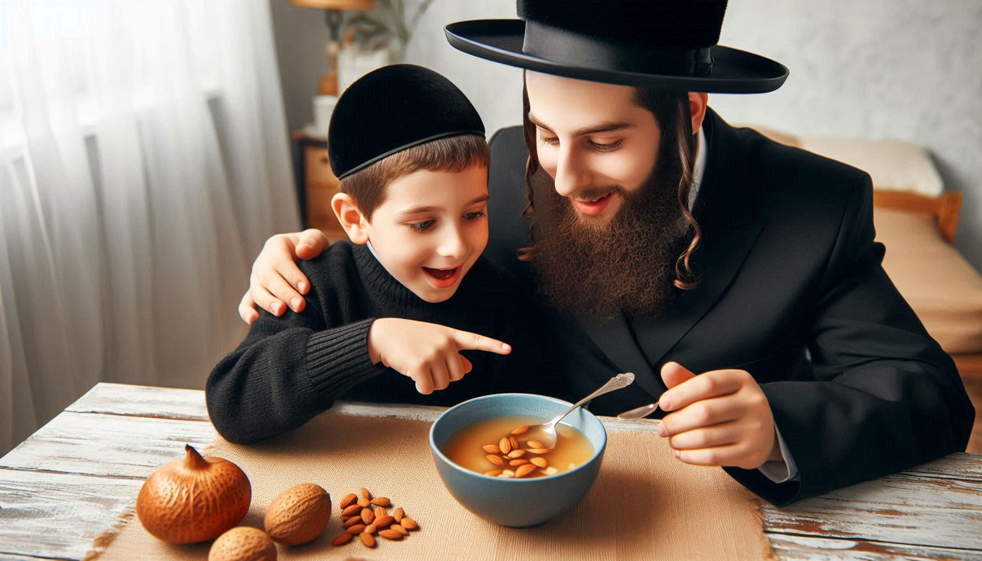 עם 'לומדים כהלכה' לא תהיה נבוך כשהילד ישאל אם מברכים על שקדים במרק
