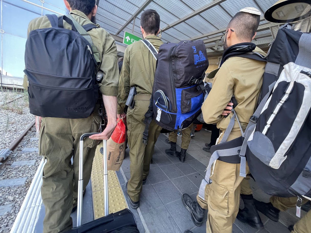 בדרך הביתה.