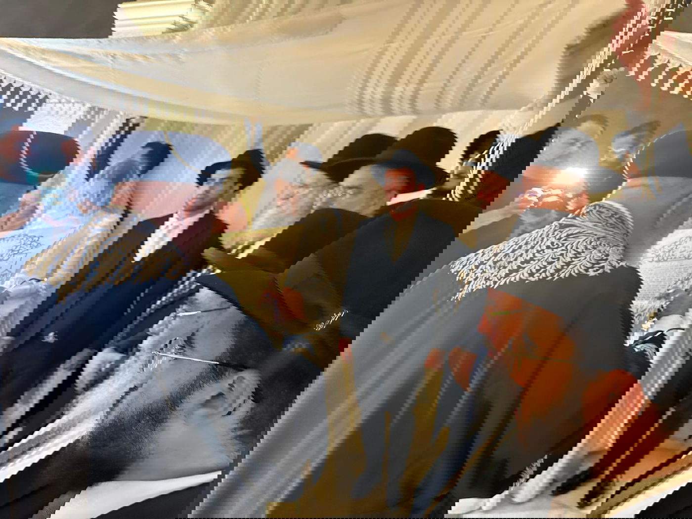 שמחת נישואי בן הגאון הרב פנחס כהן רב העיר נתיבות 