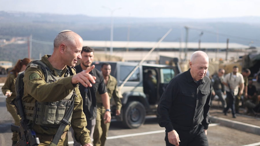 שר הביטחון יואב גלנו בתרגיל הצבאי בצפון