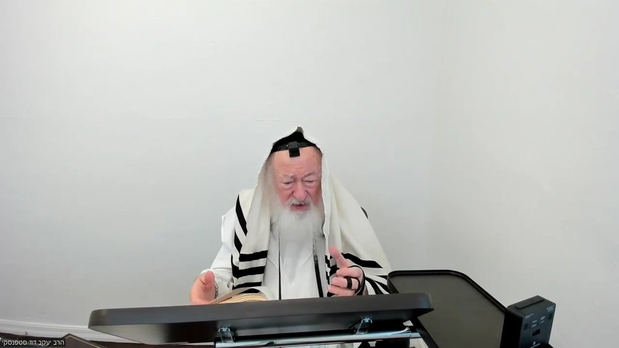 הרב יעקב דוד סטפנסקי בשיעור על מסכת ברכות