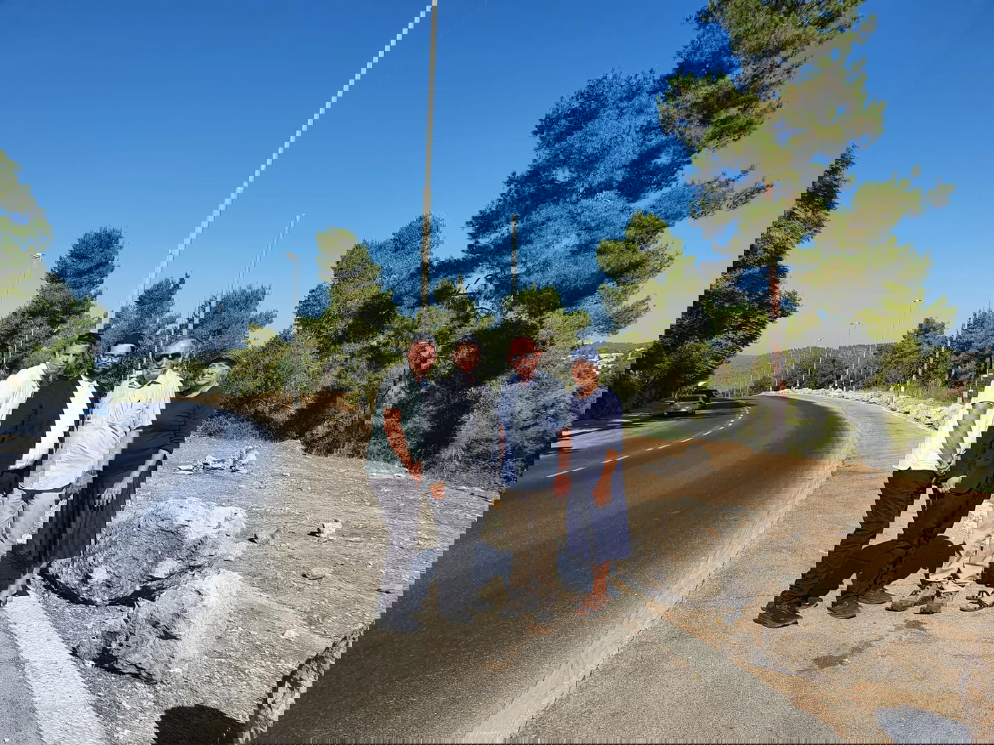 חלק מוועד הפעולה ברחוב ניסים, היכן שחלק מהטיילת אמורה לעבור