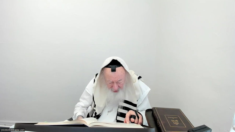 הרב יעקב דוד סטפנסקי בשיעור על מסכת ברכות