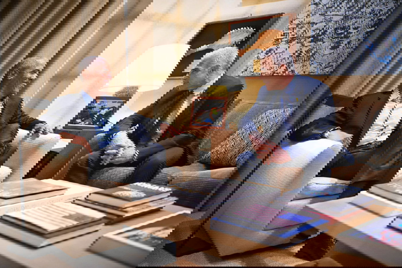 לפיד ואובמה, הלילה