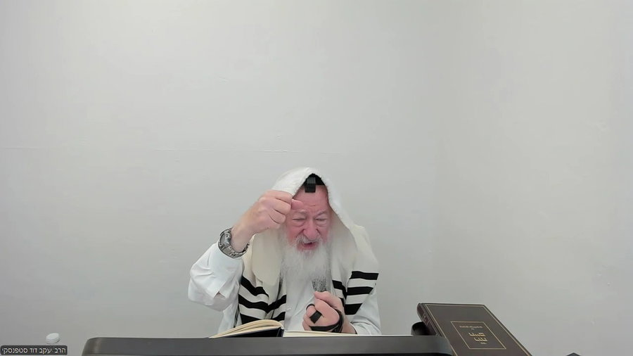 הרב יעקב דוד סטפנסקי בשיעור על מסכת שבת