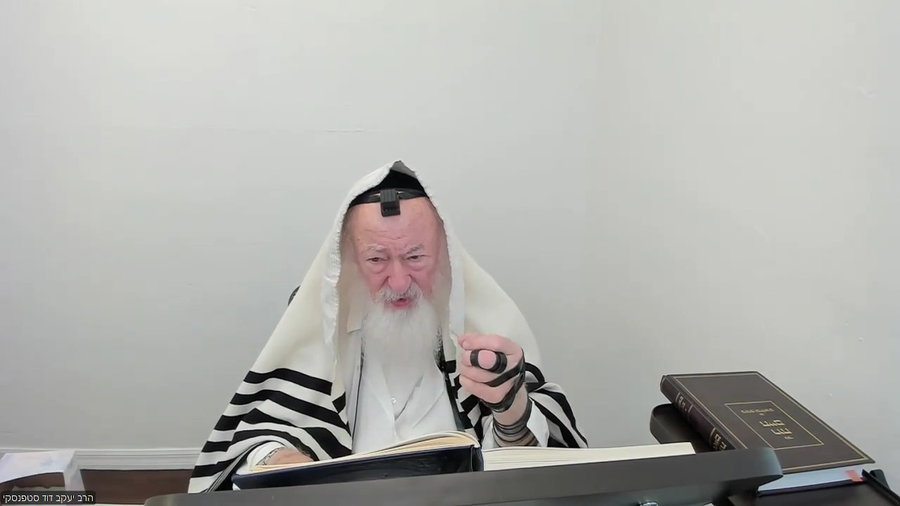 הרב יעקב דוד סטפנסקי בשיעור על מסכת שבת