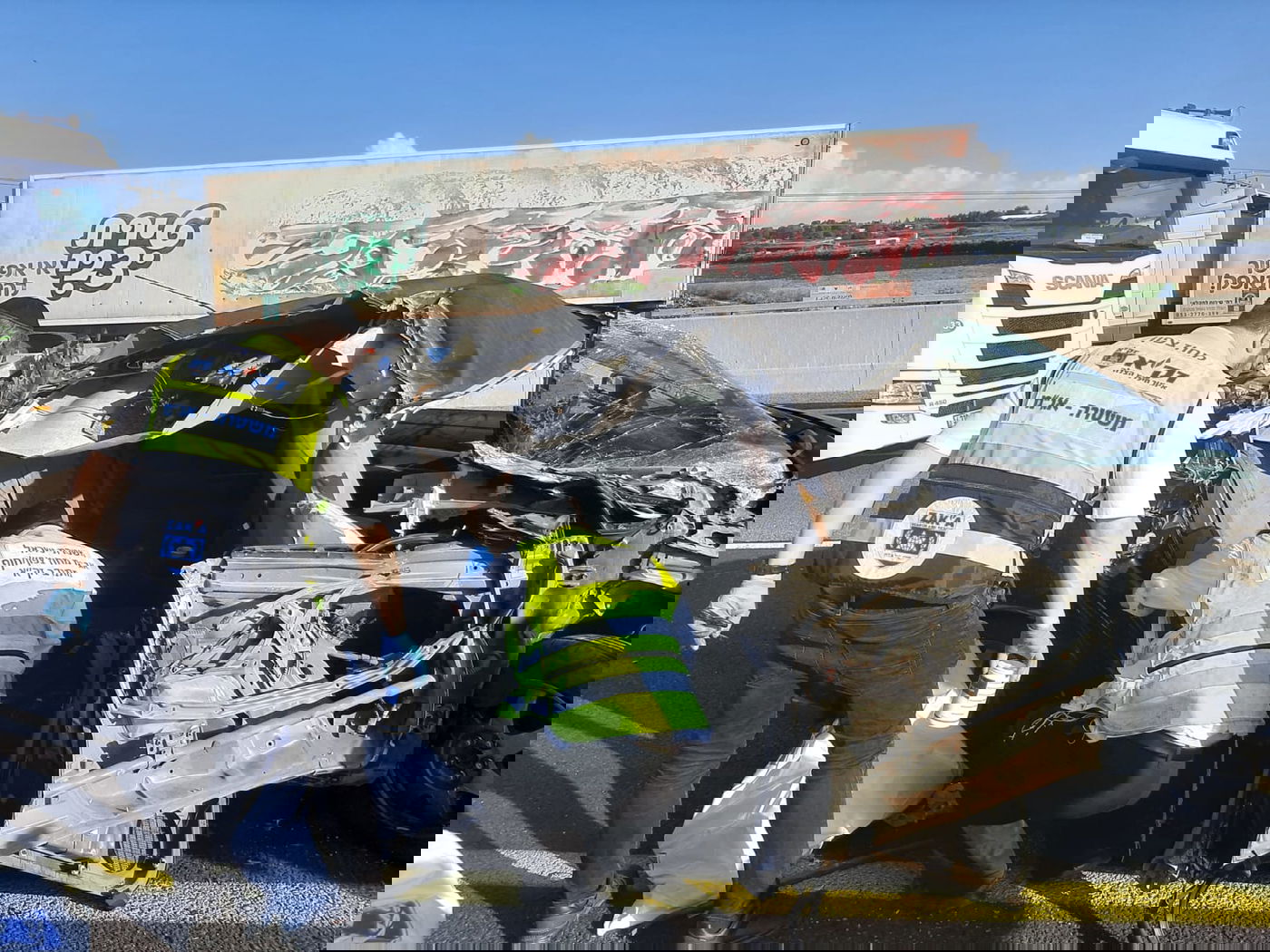 זירת התאונה