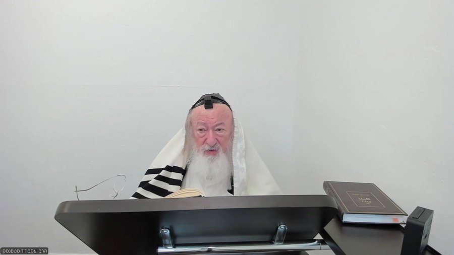 הרב יעקב דוד סטפנסקי בשיעור על מסכת שבת