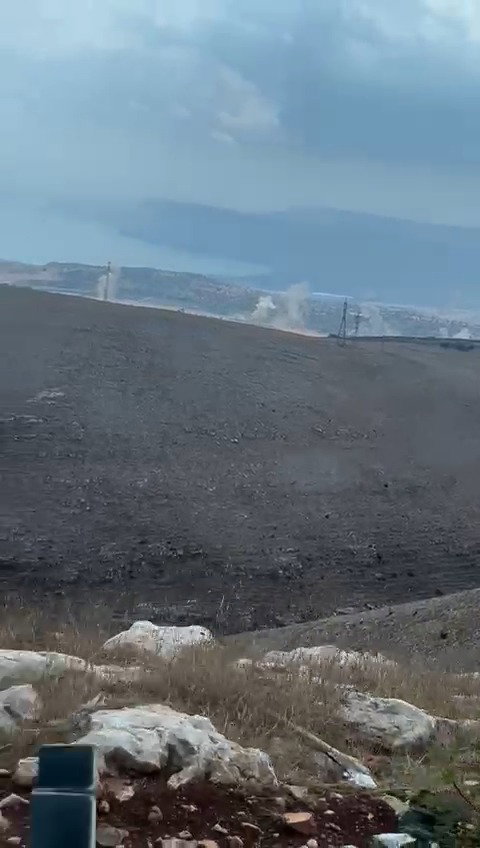 נפילות בשטחים פתוחים כתוצאה מהמטח לעבר צפת והגליל התחתון