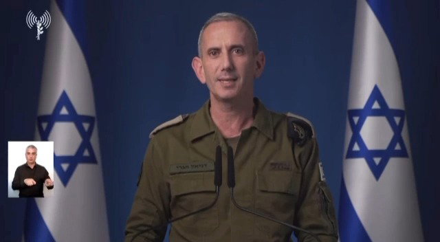 צפו בהצהרת דובר צה"ל הגרי