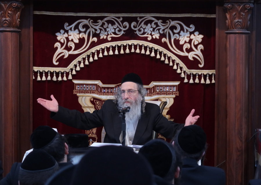 הרה"צ רבי אלימלך בידרמן בשיחת חיזוק בקרית גת