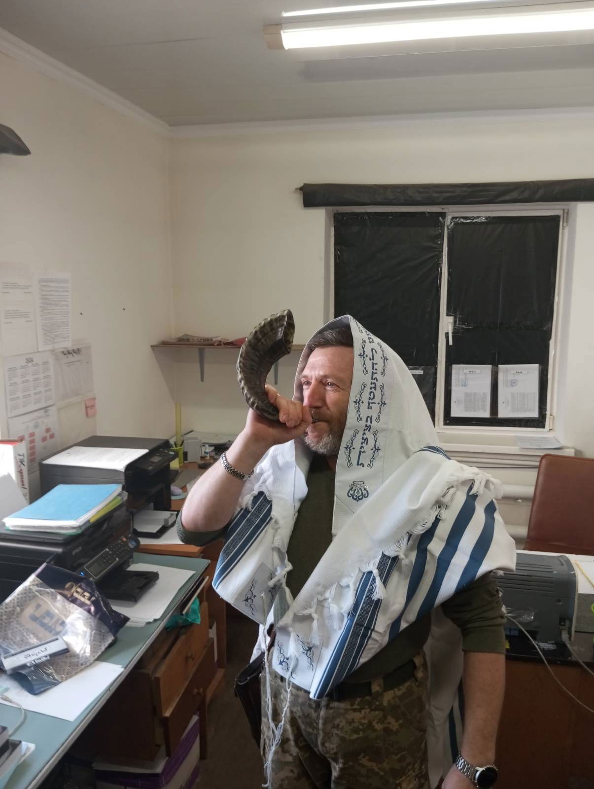לראשונה: חיילים יהודים בחזית באוקראינה יתקעו בשופר