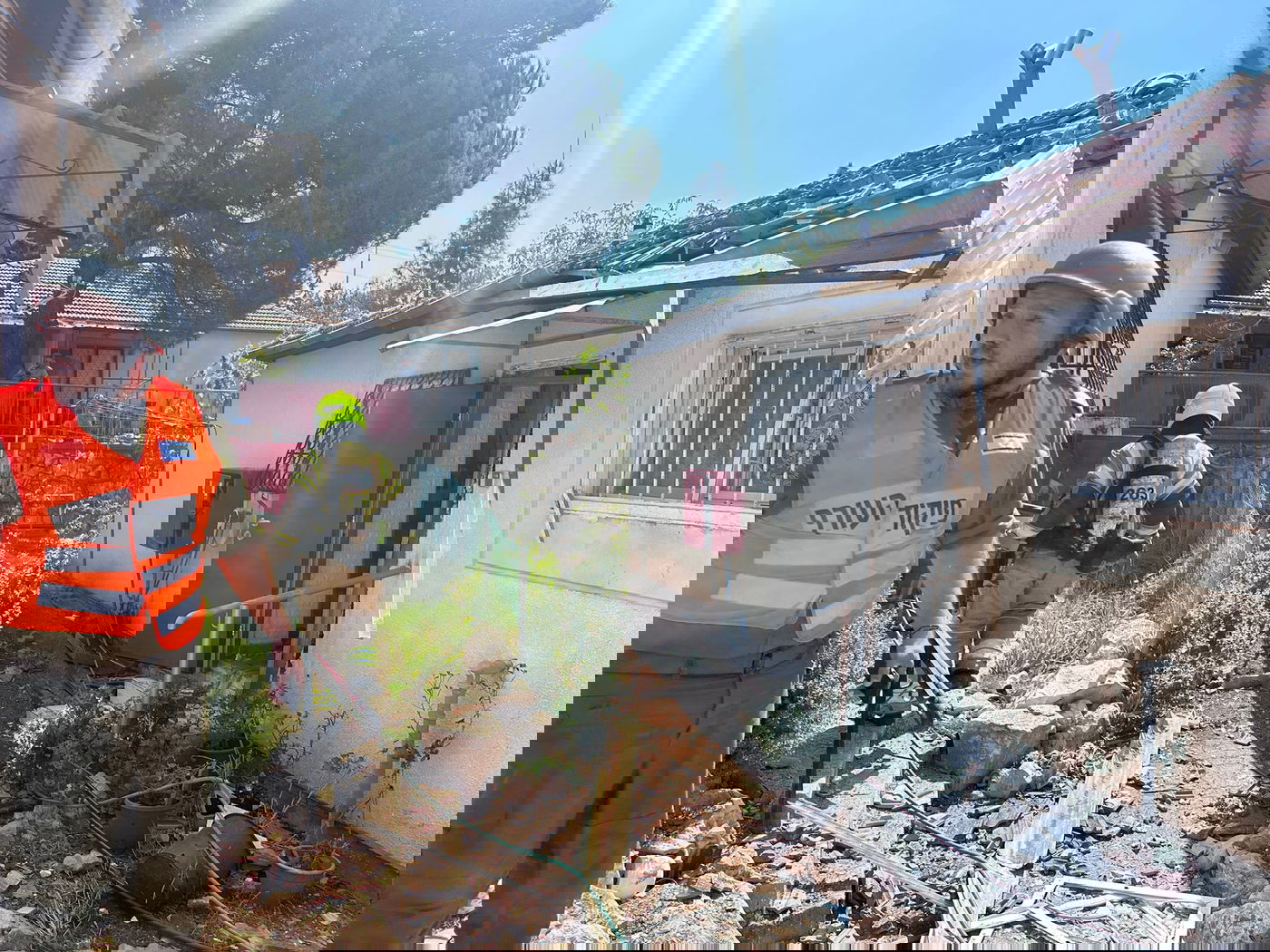 זירת ההרס בצפת