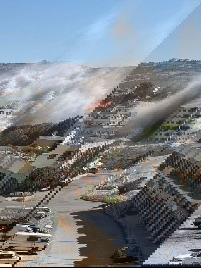 התקיפות החריגות בתוך העיר נבטיה