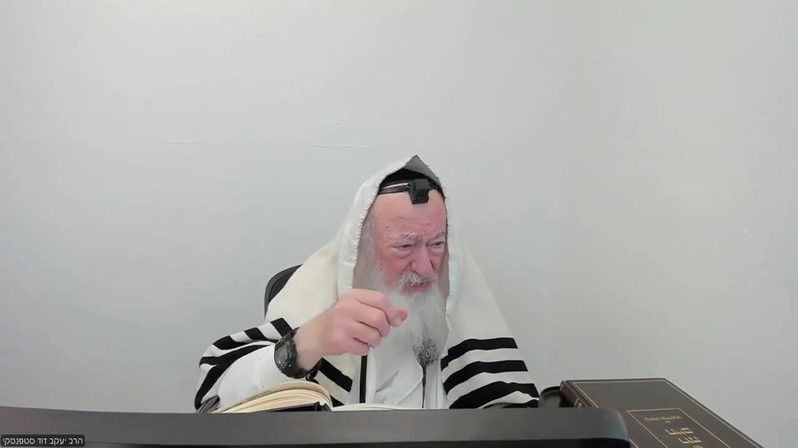 הרב יעקב דוד סטפנסקי בשיעור על מסכת שבת