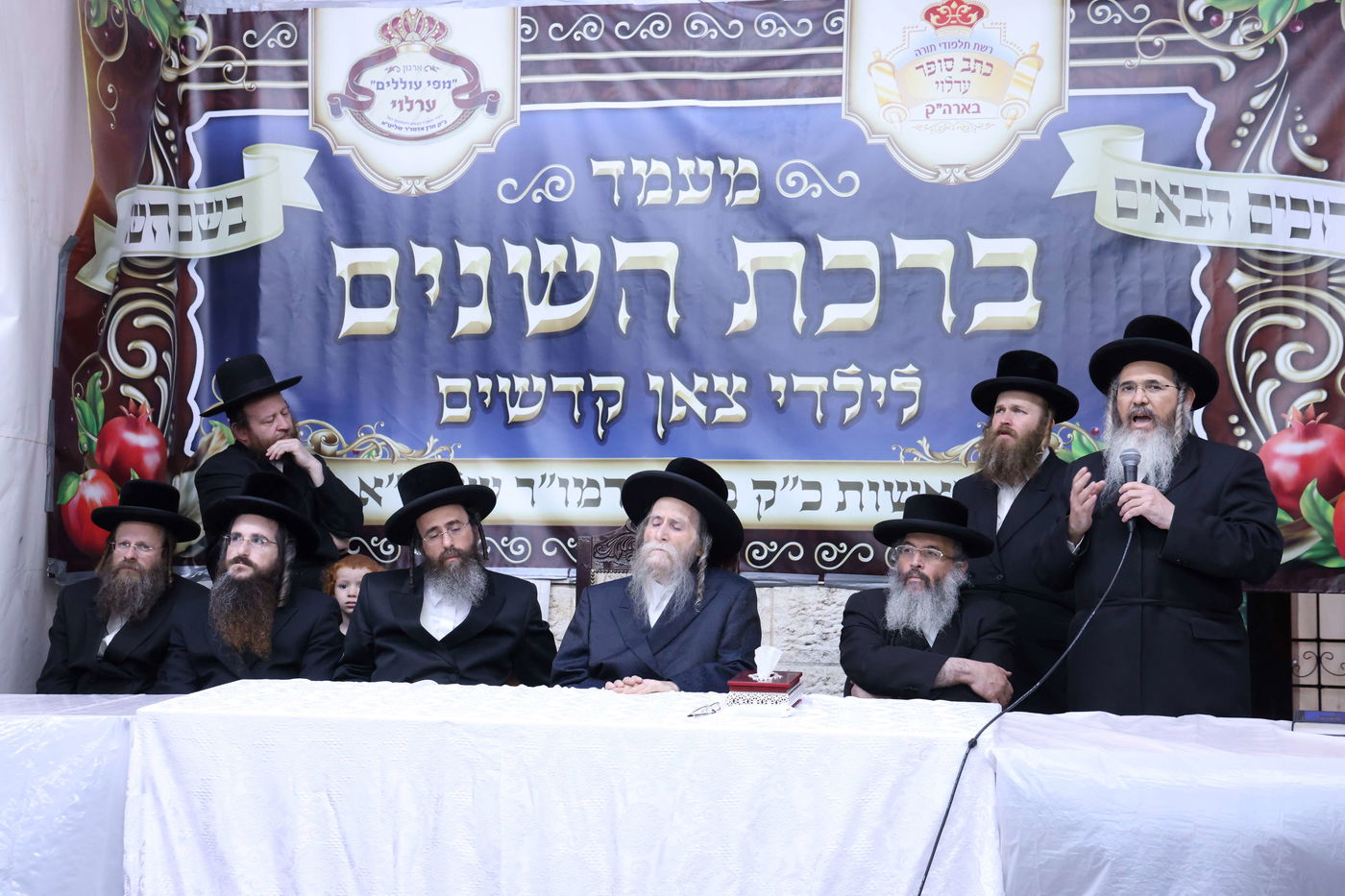 ילדי ערלוי בברכת השנים אצל האדמו"ר מערלוי