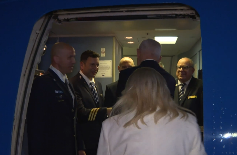 נתניהו עולה הלילה למטוס לארה"ב