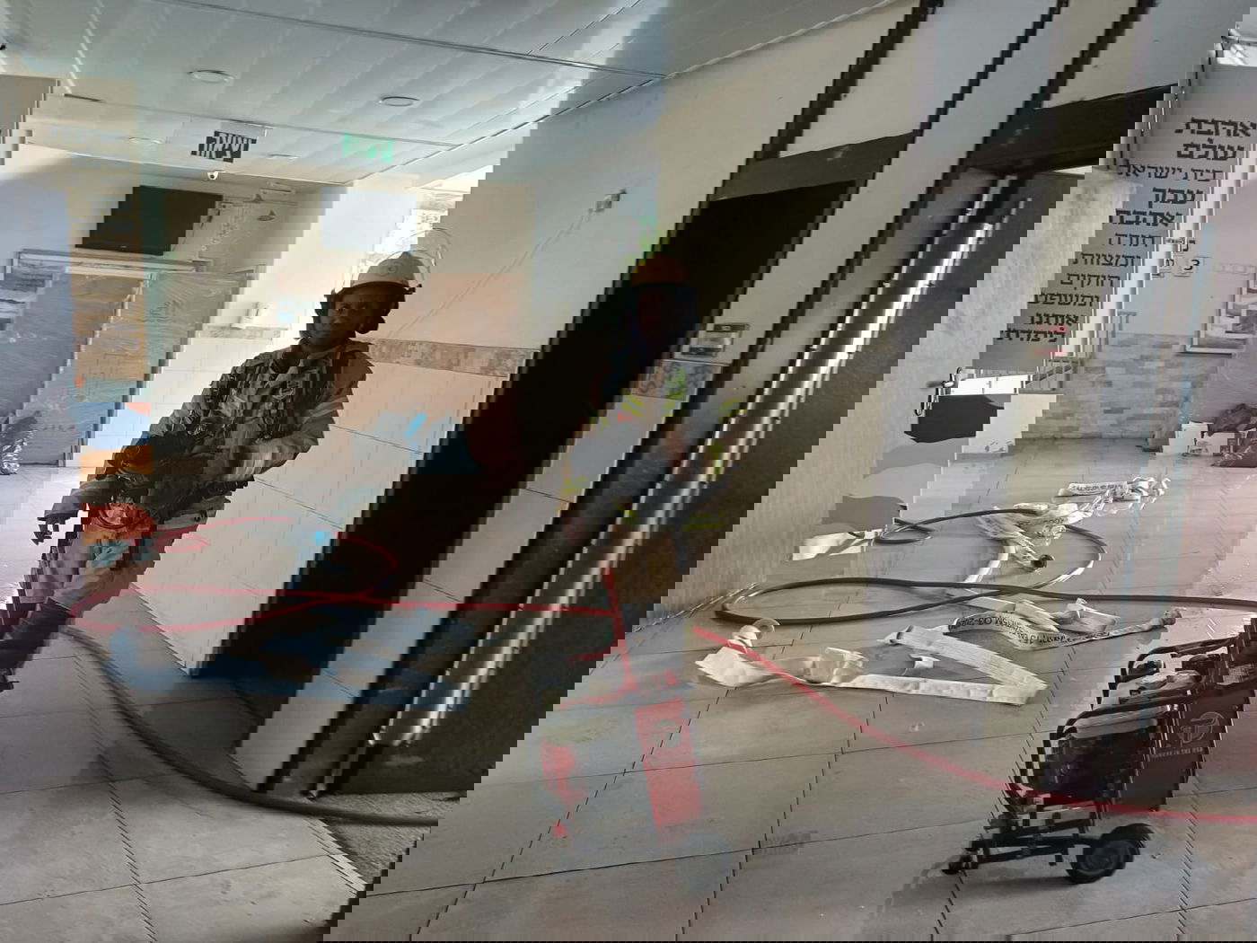 השריפה בבית הספר ברחוב האדמו"ר מגור בבני ברק