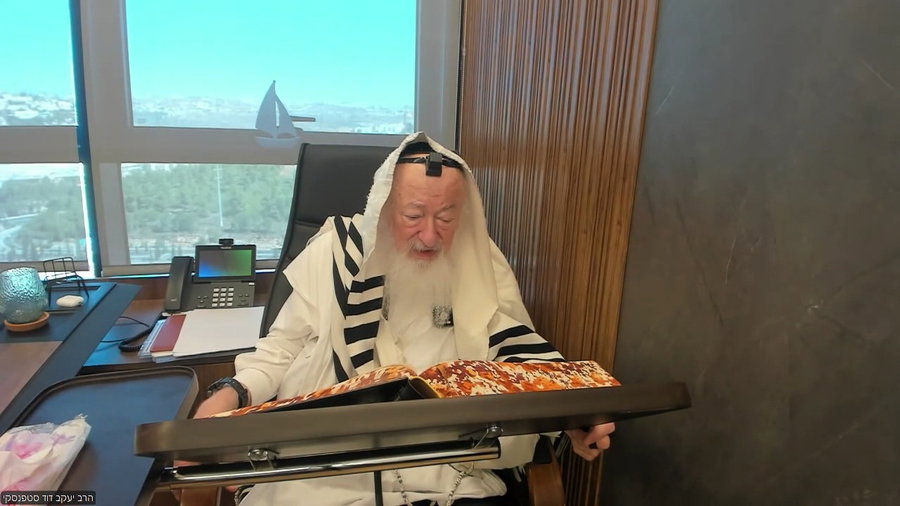 הרב יעקב דוד סטפנסקי בשיעור על מסכת שבת