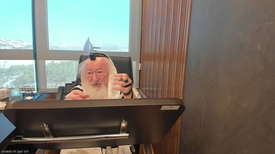 הרב יעקב דוד סטפנסקי בשיעור על מסכת שבת
