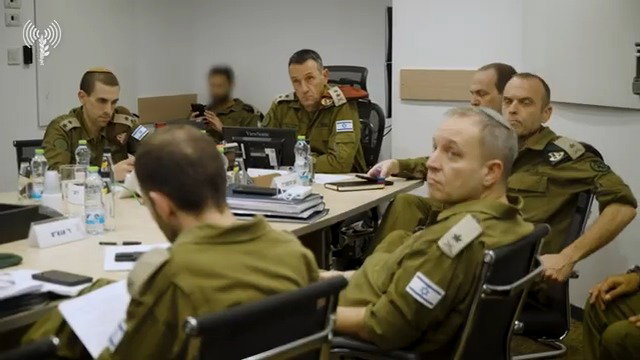 הרמטכ"ל בהערכת מצב הערב בקריה  אחרי מתקפת הטילים מאיראן