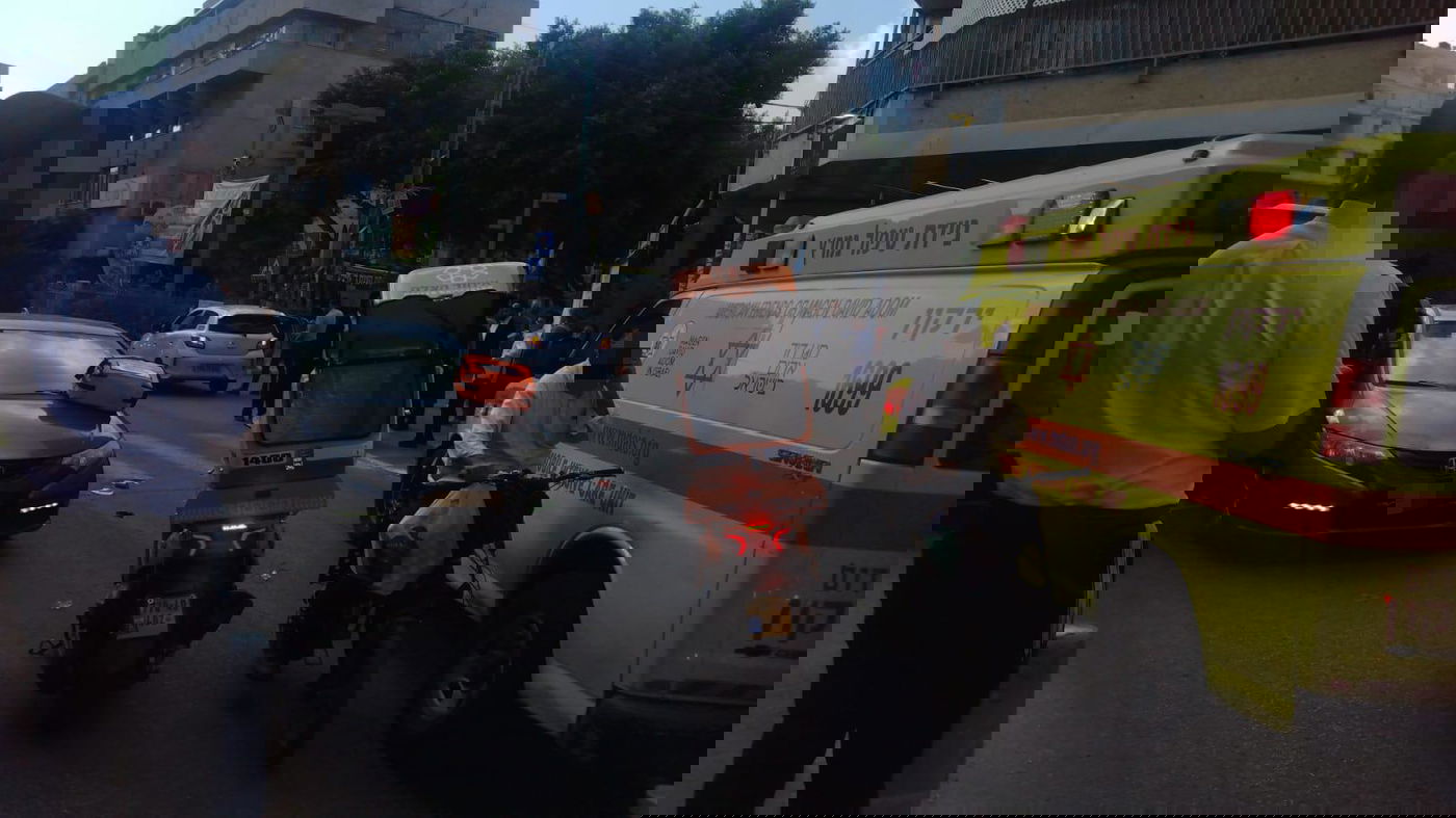 זירת התאונה היום בבני ברק