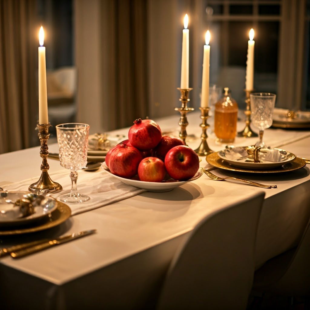 רימונים עסיסיים לפאר את השולחן