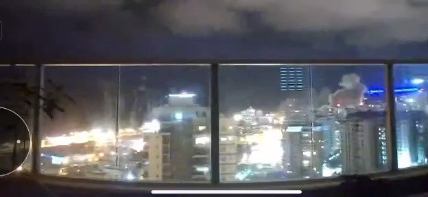 תיעוד מהנפילות הלילה בעיר