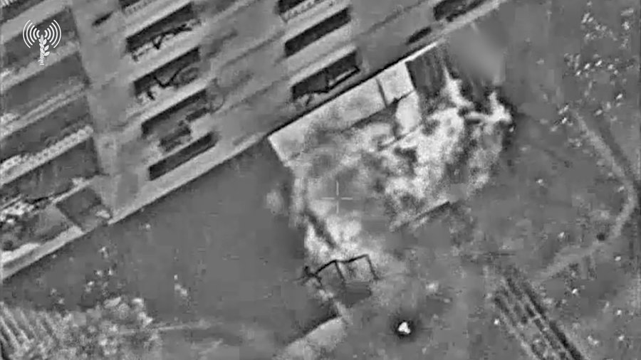 תיעוד מתקיפות צה"ל ברצועה