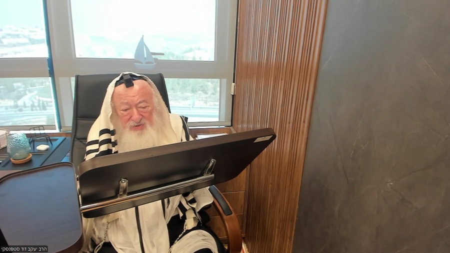 הרב יעקב דוד סטפנסקי בשיעור על מסכת שבת